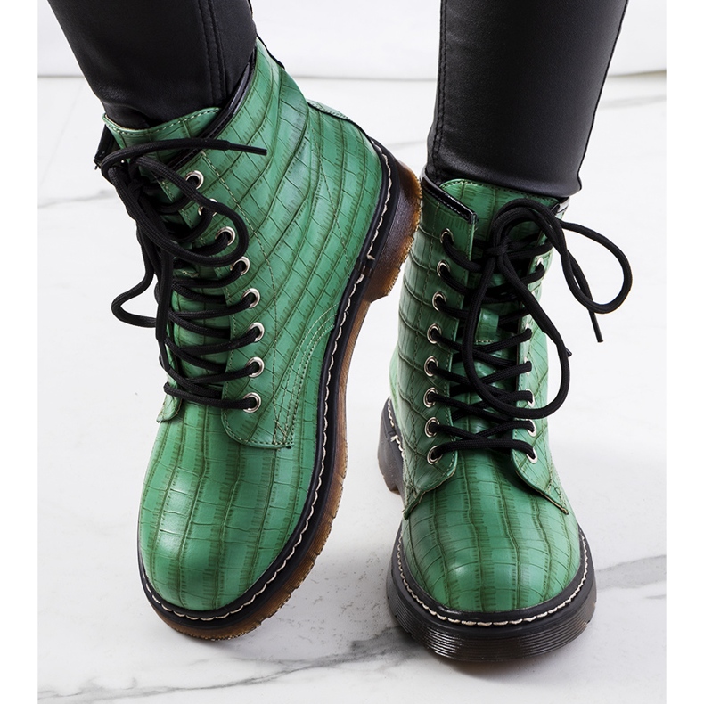 Zielone traperki damskie Norte 1