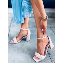 BM Sandałki na obcasie Denise Beige Ii Gatunek beżowy 2