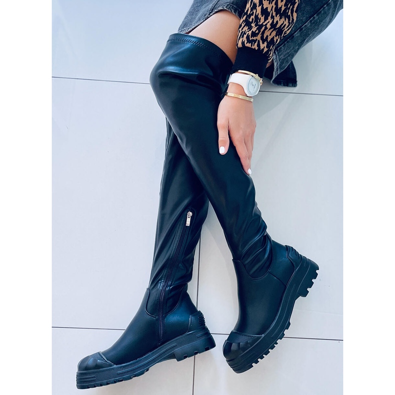 Muszkieterki motocyklowe Hogan Black czarne 1