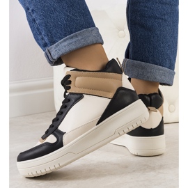 Czarne sneakersy za kostkę Adite 1