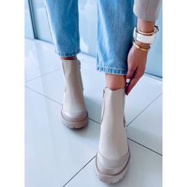 Botki sztyblety Carey Beige beżowy 1