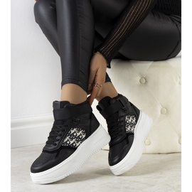 Czarne sneakersy za kostkę Adolis 1