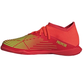 Buty piłkarskie adidas Predator Edge.3 In Jr GV8510 czerwone pomarańcze i czerwienie 1
