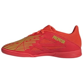 Buty piłkarskie adidas Predator Edge.4 In Jr GZ6014 czerwone pomarańcze i czerwienie 1