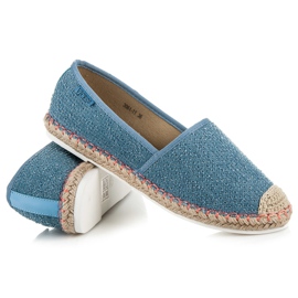 Vices Espadryle ze wzorem niebieskie 1