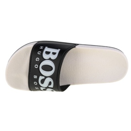 Klapki Boss Sandals J29275-09B Czarne białe 2