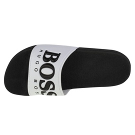Klapki Boss Sandals J29275-10B białe czarne 2