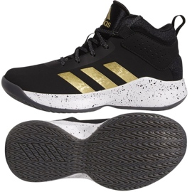 Buty do koszykówki adidas Cross Em Up 5 K Wide  GX4790 czarne czarne 1