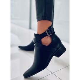 PA1 Botki cut out Hewitt Black czarne 1