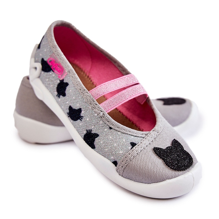 BEFADO S.A. Papcie Baleriny Befado Kotek 116X302 Szare 1