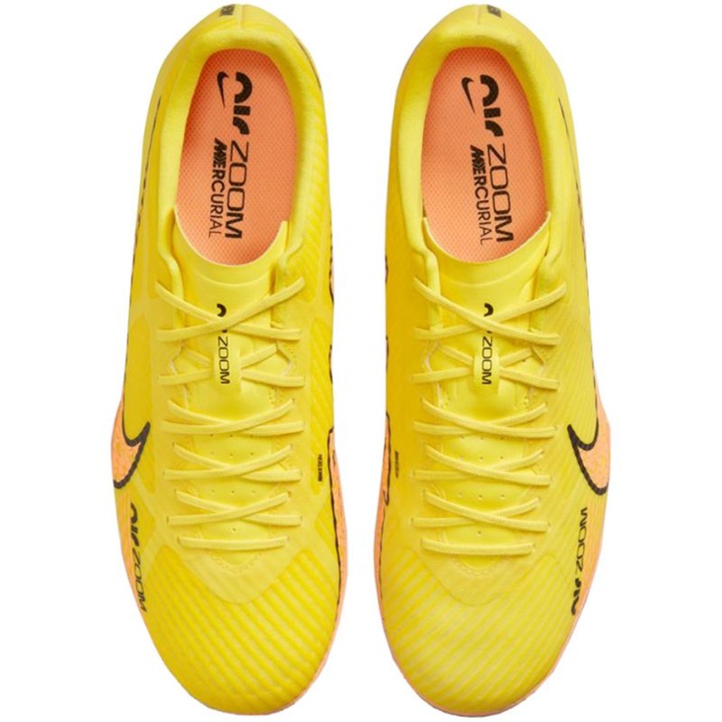 Buty piłkarskie Nike Zoom Mercurial Vapor 15 Academy Tf M DJ5635 780 żółte żółcie 1