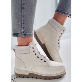 BM Botki traperki ocieplane Germano Beige beżowy 2