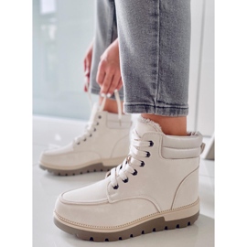 BM Botki traperki ocieplane Germano Beige beżowy 1