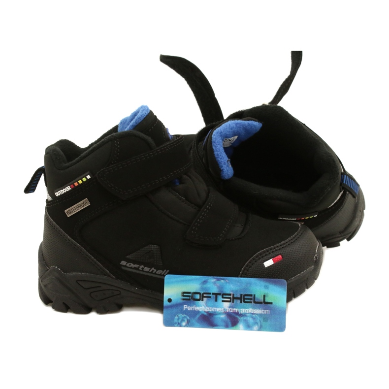 American Club Buty chłopięce softhell z membraną  WT70 czarne 4