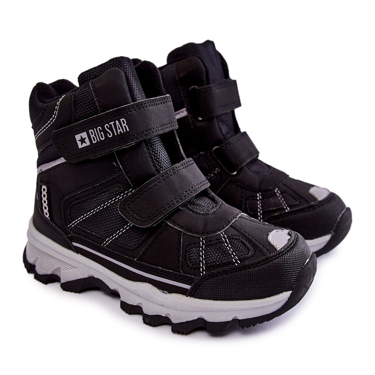 Dziecięce Botki Trapery Memory Foam Big Star KK374157 Czarne 1