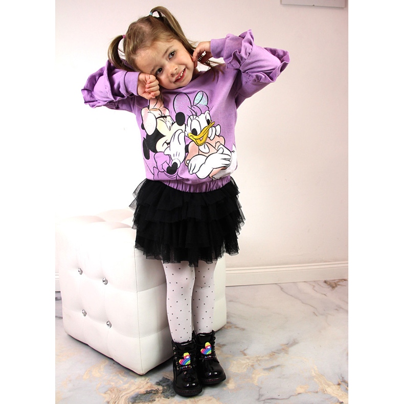 Botki dziewczęce ocieplane wełną owczą czarne Miss❤E 1