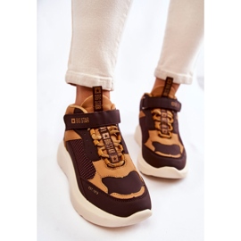 Damskie Buty Sportowe Memory Foam System Big Star KK274404 Brązowe 2