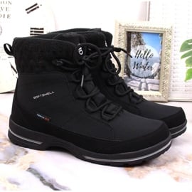 Wodoodporne buty trekkingowe śniegowce ocieplane American Club czarne 5