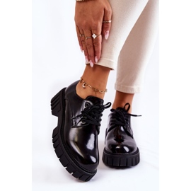 Modne Lakierowane Półbuty La.Fi 210013B-NL Czarne 1