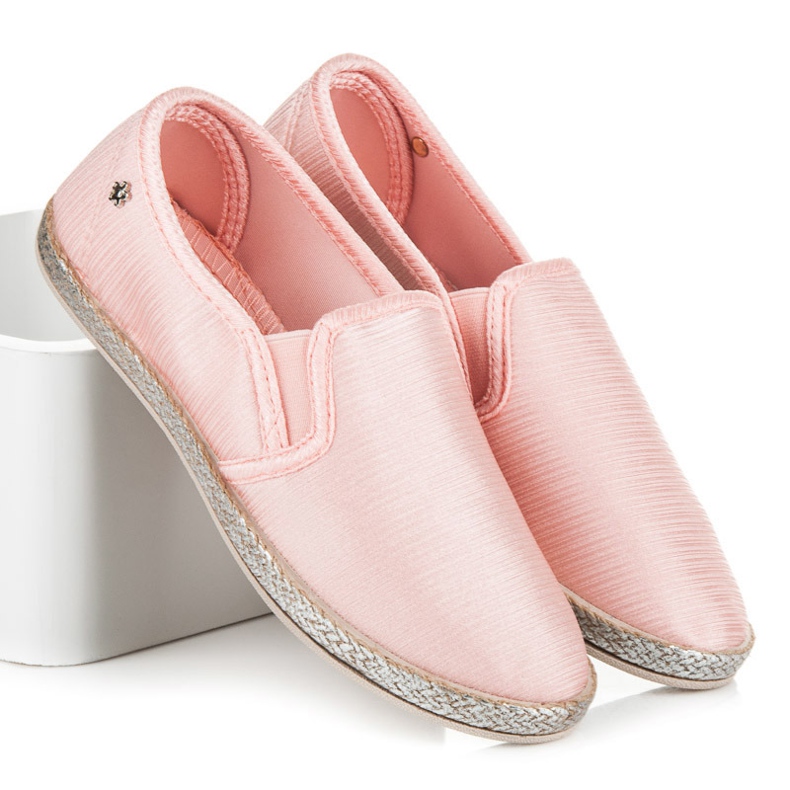 Balada Espadryle Slip On różowe 1