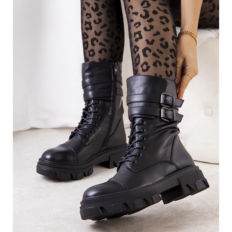 PA1 Czarne workery damskie Lupins 1