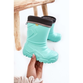 BEFADO S.A. Dziecięce Kalosze Ocieplane Befado 162X305 Miętowe zielone 1