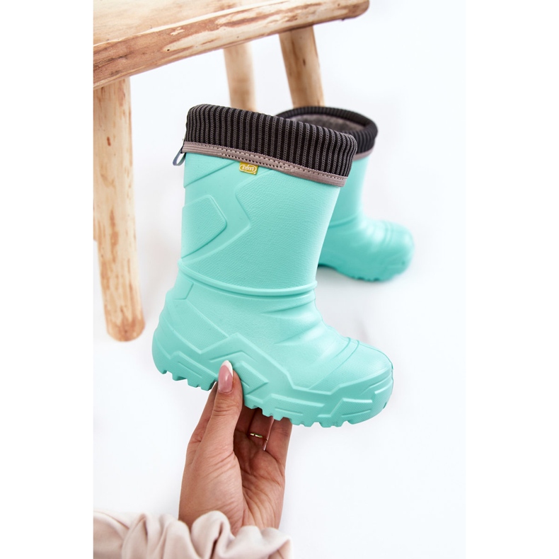 BEFADO S.A. Dziecięce Kalosze Ocieplane Befado 162X305 Miętowe zielone 1