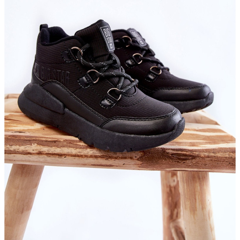 Dziecięce Botki Memory Foam Big Star KK374119 Czarne 1