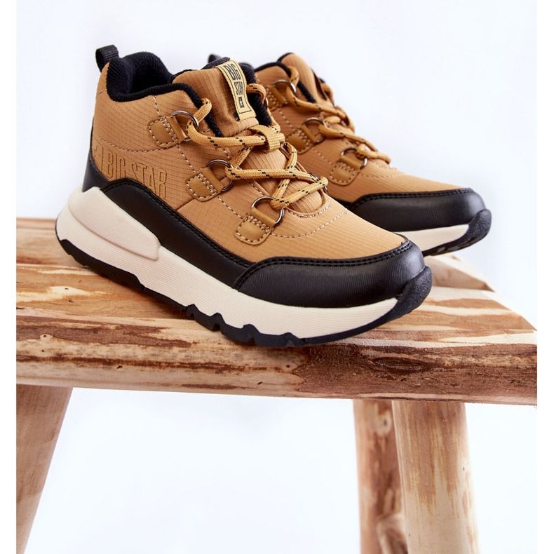 Dziecięce Botki Memory Foam Big Star KK374118 Camel brązowe 1