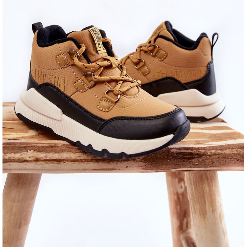 Dziecięce Botki Memory Foam Big Star KK374118 Camel brązowe 2