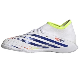 Buty piłkarskie adidas Predator Edge.3 In Jr GV8509 białe białe 1
