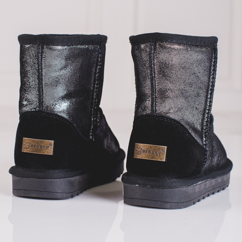 Srebrne śniegowce dziewczęce szare 2