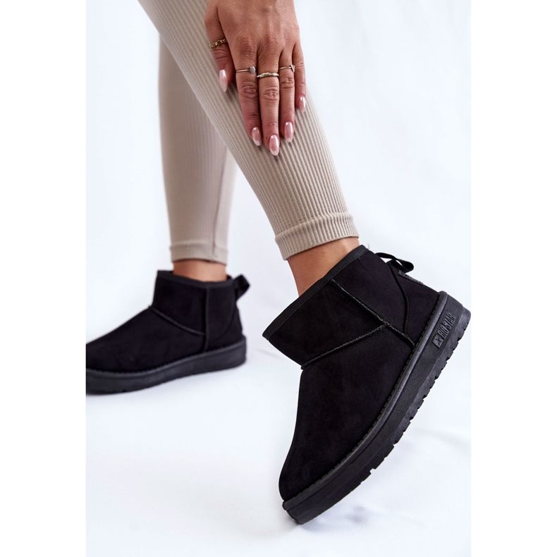 Damskie Ocieplane Śniegowce Big Star KK274288 Czarne 1