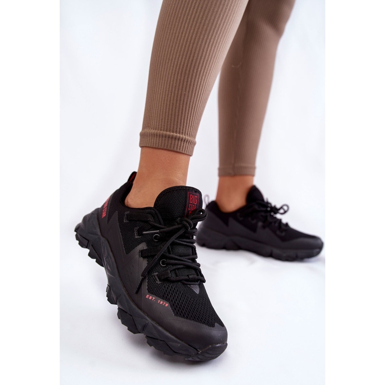 Damskie Sneakersy Memory Foam System Big Star KK274211 Czarne 2