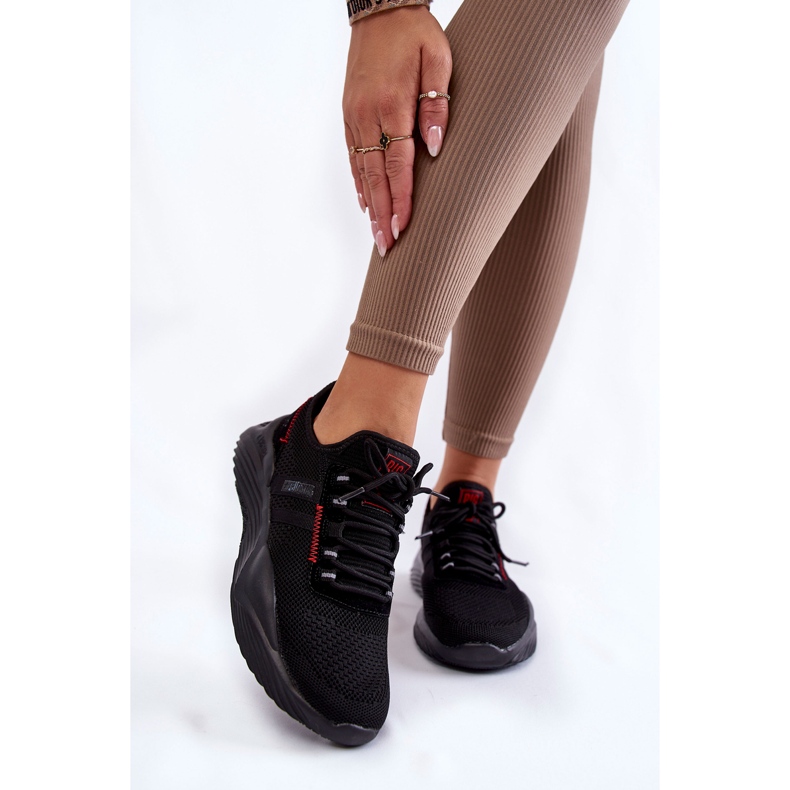Damskie Sneakersy Memory Foam System Big Star KK274345 Czarne 1