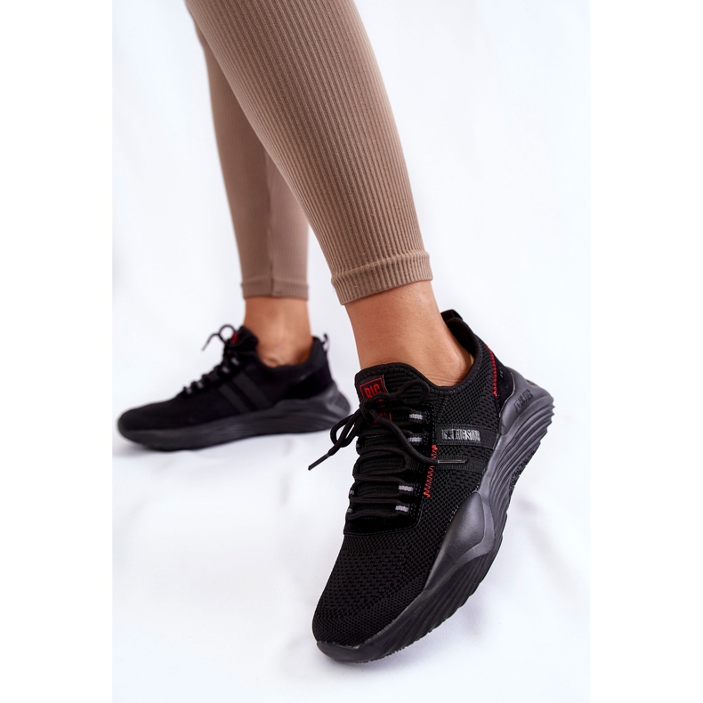Damskie Sneakersy Memory Foam System Big Star KK274345 Czarne 2
