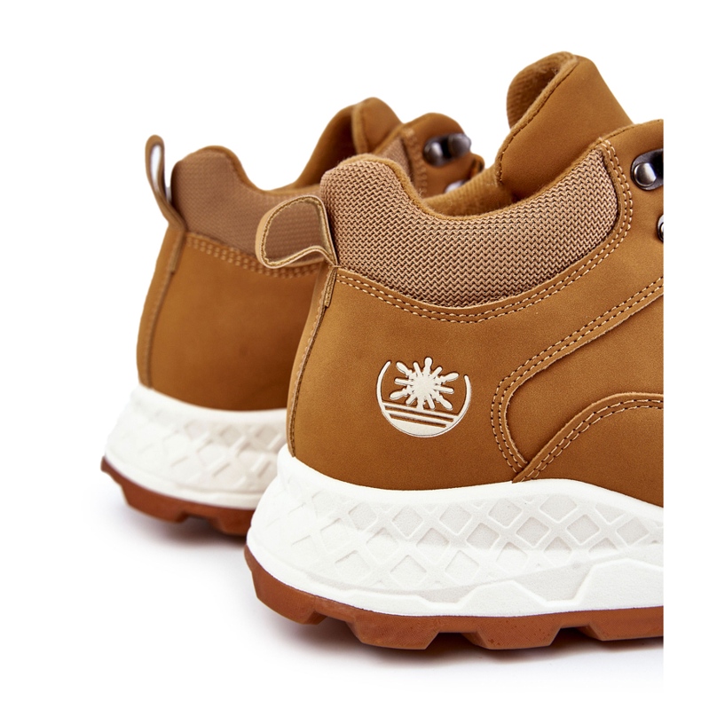 BM Męskie Ocieplane Buty Trekkingowe Trapery Camel Otto brązowe 1