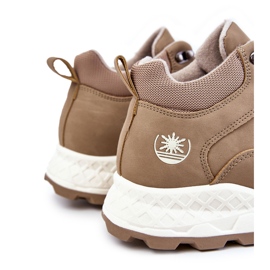 BM Męskie Ocieplane Buty Trekkingowe Trapery Beżowe Otto beżowy 1