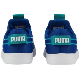 Buty Puma Courtflex v2 Slip On Ps Jr 374858 11 niebieskie 3