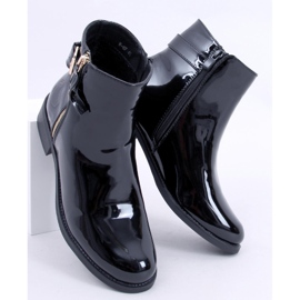 PA1 Botki lakierowane Frankie Black czarne 1