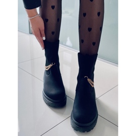 PA1 Botki z elastyczną cholewką Jesse Black czarne 1