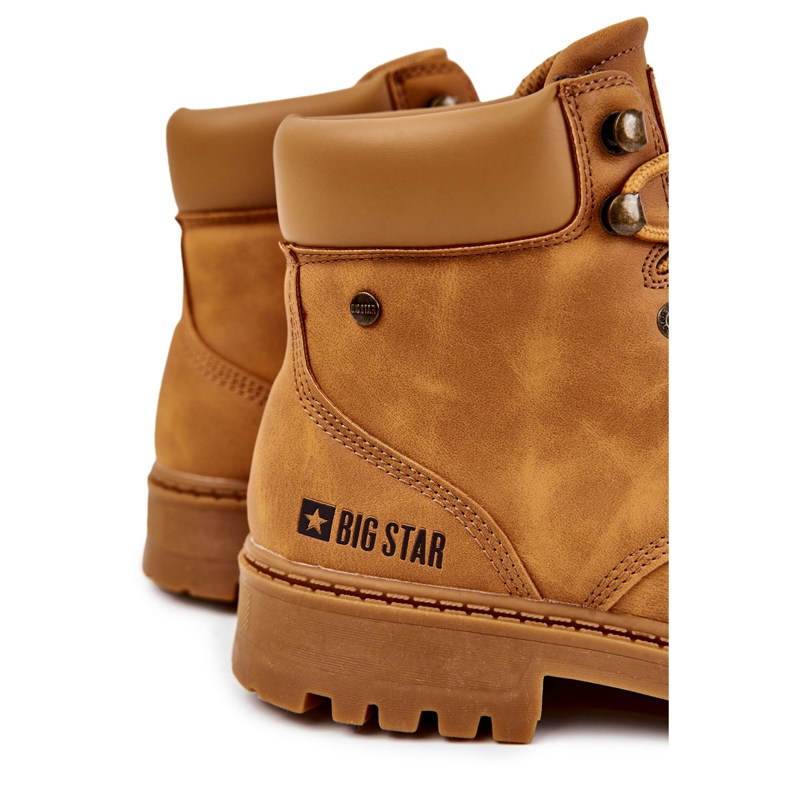 Męskie Botki Trapery Memory Foam Big Star KK174207 Camel wielokolorowe żółte 1