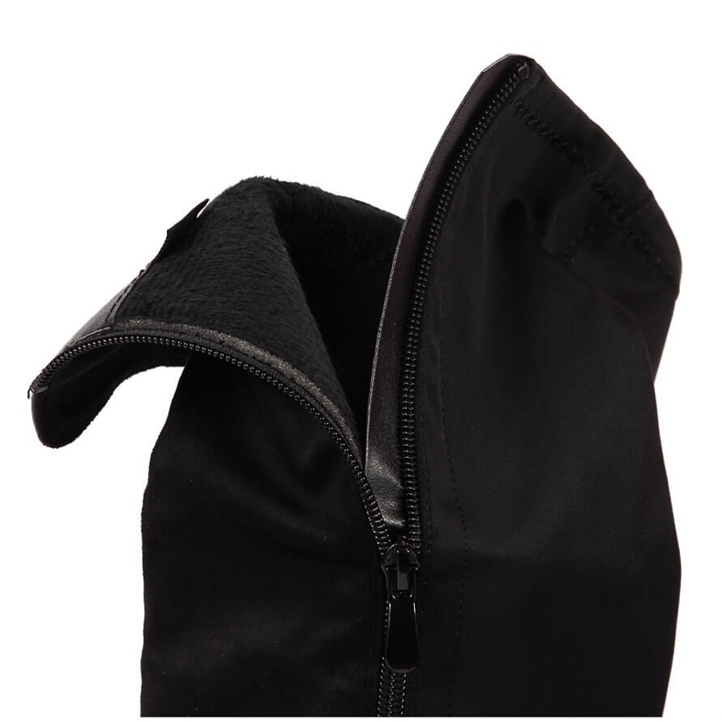 Kozaki ocieplane zamszowe oficerki czarne Filippo 2