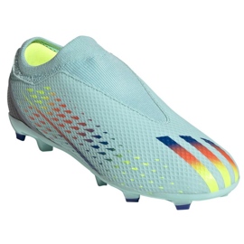 Buty piłkarskie adidas X Speedportal.3 Ll Fg Jr GW8472 niebieskie niebieskie 2