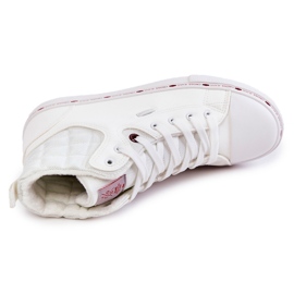 Trampki Męskie Wysokie Ocieplone Cross Jeans KK1R4056C Białe 7