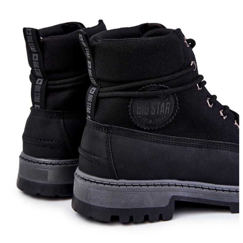 Męskie Botki Trapery Memory Foam Big Star KK174206 Czarne 1