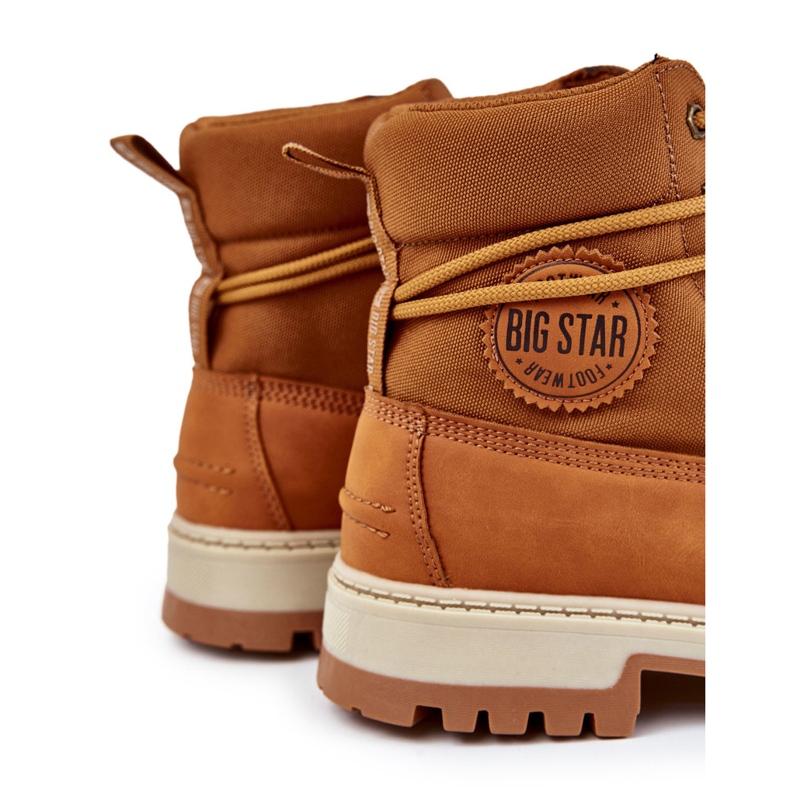 Męskie Botki Trapery Memory Foam Big Star KK174203 Camel brązowe 1
