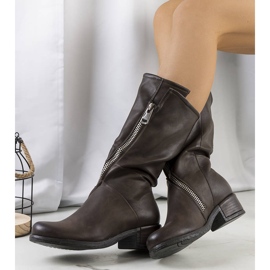 PA1 Brązowe kozaki Castel 1