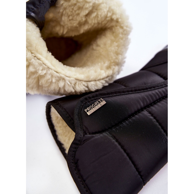 Damskie Śniegowce Na Rzep Progress PROGJ-22-128 Czarne 2