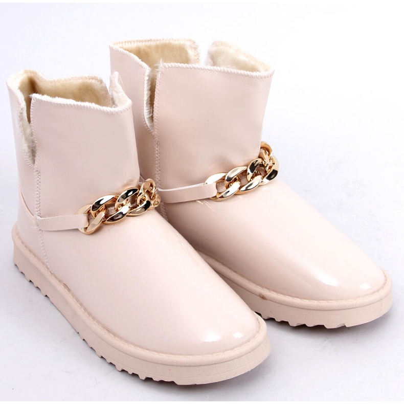 BM Emusy lakierowane Ollie Beige beżowy 1